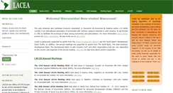 Desktop Screenshot of lacea.org