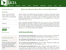 Tablet Screenshot of lacea.org